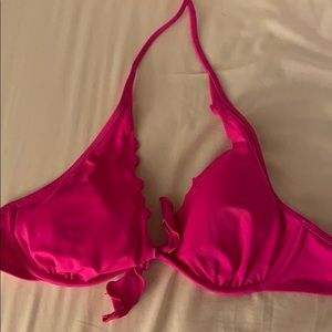 Hot pink bikini top